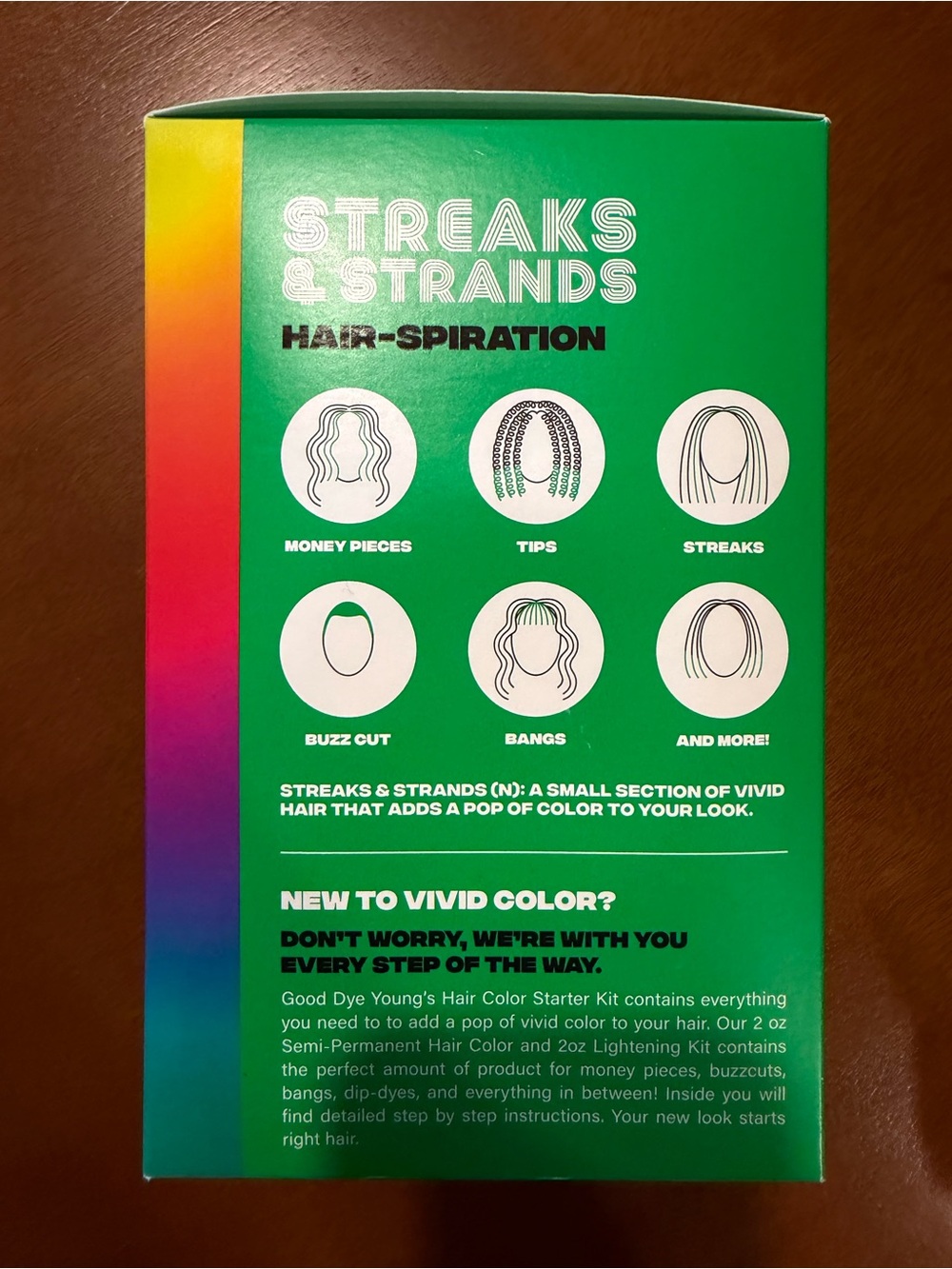 Streaks & Strands Semi-Permanent Hair Color - Vivid Green